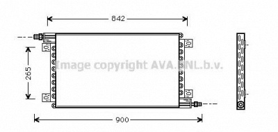 AVA QUALITY COOLING re5012 -  Конденсатор, кондиционер